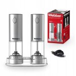 Ensemble de moulins a sel et a poivre electriques rechargeables par usb 2 pieces