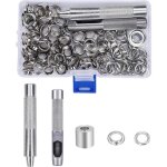 [jamais utilis�] ensembles oeillets 10mm grommets kit oeillets m�talliques avec bo�te de rangement pour ...