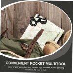 Ensemble d'outils en deux parties : porte - cartes, cl� de poche, mini porte - cl�s edc pour moto, porte ...