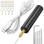 Ensemble d'outils de forage � main �lectrique pour moules de coul�e en r�sine, kit de vis � broches �lectrique ...