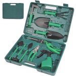 Ensemble d'outils de jardinage 10 pièces, pelle et sécateur antirouille pour jardinage extérieur, herse, ... Ensemble d'outils de jardinage 10 pièces, pelle et sécateur antirouille pour jardinage extérieur, herse, ...