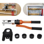 Ensemble d'outils de sertissage hydraulique professionnel 10 tonnes / 100 kn, sertisseuse, pince de sertissage ...