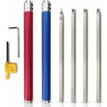 Ensemble d'outils de tournage sur bois en carbure - outils de tour � bois avec inserts ronds, carr�s ...