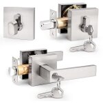 Ensemble de p�ne dormant � levier carr� avec cylindre simple et cl� identique (pour bureau et porte d'entr�e), ...