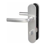 Vachette - poign�e de porte int�rieure - logio gris argent - condamnation � voyant - 165 mm