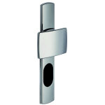 Ensemble de poign�e ?scult? sur plaque - bezault - diamant noir - plaque 215 x 41 mm - entraxe de fixation ...