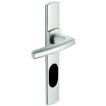 Ensemble de poign�e ?scult? sur plaque - bezault - platine - plaque 215 x 41 mm - entraxe de fixation ...