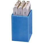 Ensemble de poin�ons de chiffres beta 100040k0 4 mm 9 unit�s