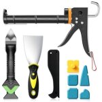 [jamais utilis�] ensemble de presse � cartouche, pistolet � cartouche de silicone et outil de retrait ...