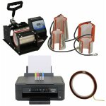 Ensemble presse  chaud pour tasses [5 tailles diffrentes] avec imprimante - sublimation, impression ...