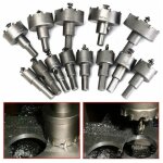 Ensemble de scie cloche 13pcs , foret de scie cloche, 16mm 53mm en acier inoxydable scie cloche foret ...