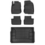 Ensemble de tapis de sol en caoutchouc 3d pour peugeot 208 1 hb 2012 - 2019 zs