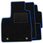 Ensemble de tapis de sol en velours pour ford b - max 2012 - 2017 - finition bleue
