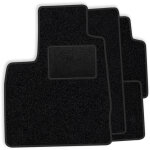 Ensemble de tapis de sol en velours pour mazda 2 ii 2007 - 2014 - finition noire