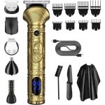 Ensemble de tondeuse professionnelle 6 en 1 pour hommes, comprenant un rasoir �lectrique pour barbe avec ...