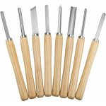 Ensemble de tournage ciseau  bois, 8pcs ensemble de burin  bois outils de tournage gouge  bois oblique ...
