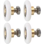 4 pices roulette porte de douche, roues de rechange pour porte de douche roulettes de rechange pour ...