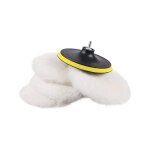 5 pices 180mm laine polissage ponge disque polissage tampons de polissage pour machine  polir machine ...