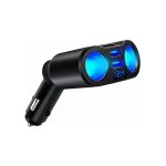 Adaptateur rpartiteur allume - cigare, double chargeur de voiture usb, 2 prises 12 v / 24 v avec interrupteur ...