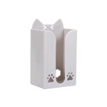 Bote  mouchoirs de salle de bain crative murale sans poinon porte - serviettes visage de chat bote ...