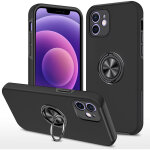 Coque hybride pour iphone 14 pro max avec anneau - noir Coque hybride pour iphone 14 pro max avec anneau - noir