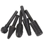 Ensemble de 5 pièces de limes rotatives pour le travail du bois, têtes de meulage rotatives électriques, ... Ensemble de 5 pièces de limes rotatives pour le travail du bois, têtes de meulage rotatives électriques, ...