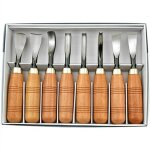 Ensemble de 8 couteaux  dcouper outils de sculpture sur bois