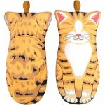 Gants de four anti - chaleur, gants maniques en coton paissir, femmes gants isolants de cuisine patte ...