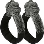 Manille souple corde de manille tout - terrain souple 2 pi�ces, manille de r�cup�ration souple avec manchon ...