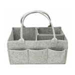 Organisateur de couches : sac portable pour table  langer et lingettes de voiture, panier de rangement ...