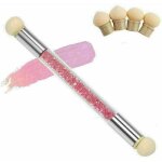 Outils de rendu d'art d'ongle Éponge et brosse à pointiller, bâton éponge à double tête, applicateur ... Outils de rendu d'art d'ongle Éponge et brosse à pointiller, bâton éponge à double tête, applicateur ...