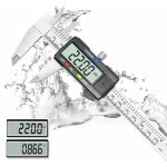 Pied a coulisse, pied  coulisse digital 150mm acier inoxydable, mm / inch conversion, grand cran lcd ...