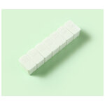 Pilulier hebdomadaire 2 pices, pilulier portable 7 jours, stockage de 7 pilules par semaine(blanc)