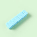 Pilulier hebdomadaire 2 pices, pilulier portable 7 jours, stockage de 7 pilules par semaine(bleu)