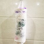 Support de sac en plastique suspendu, organisateur de sac en maille, distributeur de sac poubelle de ... Support de sac en plastique suspendu, organisateur de sac en maille, distributeur de sac poubelle de ...