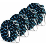 Tendeurs elastique plat avec crochets 2m, sandow reglable elastique avec crochet mtal, corde elastique ...