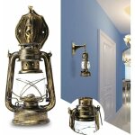 Vintage applique lanterne lustre m�tal fer lumi�re mural d�co restaurant barbronze