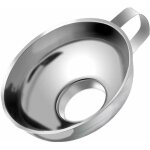 Entonnoir  confiture en acier inoxydable, entonnoir cannel de grand diamtre avec poigne pour bocaux ...