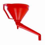 Entonnoir plastique orange bec coude - autobest