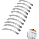 Entraxe 96mm, lot de 10 poignee de meuble cuisine - chrom�es - poign�es de porte nickel bross� poignee ...
