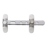 Entreb�illeur de s�curit� � bouton poussoir finition chrom� pour fen�tres 1 ou 2 vantaux type airlock ...