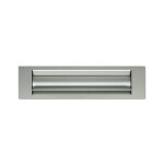 Entr�e de courrier isolante 325x30 mm ? aluminium anodis� argent ? isolation thermique et phonique ? ...