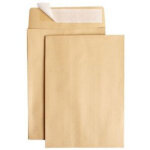 Enveloppes kraft a5 brun (lot de 50) auto - adh�sives - cba