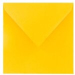 Enveloppe pollen clairefontaine jaune pastel 165 x 165 mm - paquet de 20