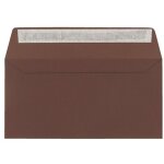 Enveloppe pollen clairefontaine marron cacao 110 x 220 mm - paquet de 20