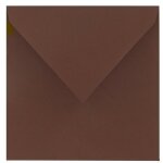 Enveloppe pollen clairefontaine marron cacao 165 x 165 mm - paquet de 20