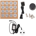 Eosnow 16 pi�ces lampe d'ext�rieur led en acier inoxydable pc ip67 �tanche dans la lampe au sol pour ...