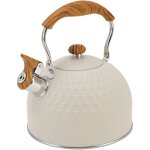 Eosnow bouilloire � sifflement 2, 5 l en acier inoxydable, cuisini�re � chauffage uniforme efficace, ...