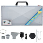 Eosnow cabine de pulv�risation d'a�rographe portable avec lumi�re led pour peindre des gteaux, des ongles ...