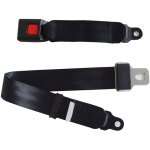 Eosnow ? ceinture de s�curit� noire 2 points ? sangle r�glable universelle pour voiturette de golf, voiture, ...
